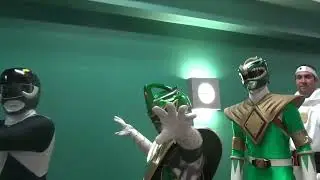 Doing a morphinomenal 2024 ranger pose behind the scenes