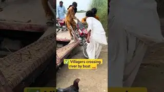 🔥Village Flood Scene 😢 | People Crossing River | Migration & Survival Struggle