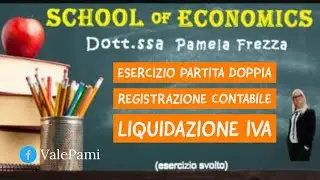 Esercizio Partita Doppia Registrazione Contabile Liquidazione IVA con i Mastri di conto