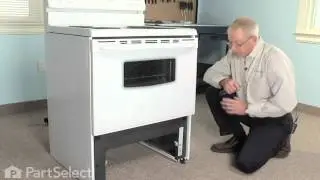Ремонт плиты/духовки &mdash; замена направляющей переднего ящика (артикул Frigidaire № 3051162)