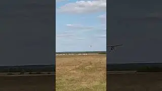 Wilga-35 приземляется после буксировки планера / Wilga-35 landing after aerotowing