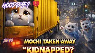A Cute Cat Story💔 Goodbye Mochi! Baby Kitten Cooks Mini Donuts for Last Breakfast (Papa Cries)