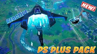 *NEW* PS Plus Pack Blue Viper(Reactive) Glider Leaked Gameplay! Fortnite