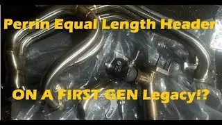 Perrin EL Header + External Wastegate Setup on a First Gen Legacy!