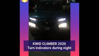 KWID CLIMBER 2020 Turn Indicators During Night 🔥 | Kwid Climber 2020 Zanskar Blue | My Mini Harrier