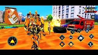 Helicopter Car Robot Transform City Battle 2021: Android Gameplay #10