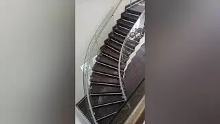 Toughened glass handrails and bend glass