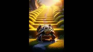 Slow but Steady Wins | 3D Turtle Inspiration Short #cartoonshorts #cartoon #funny #3danimation