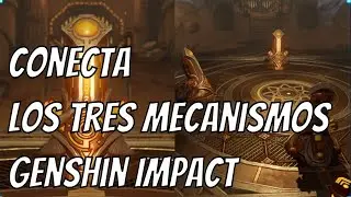 Conecta los tres mecanismos que hay cerca del ascensor - Genshin Impact