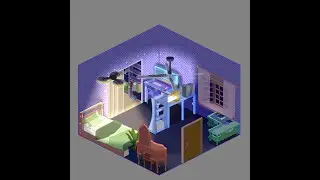 Isometric Room | Lighting (Day, Afternoon, Night)