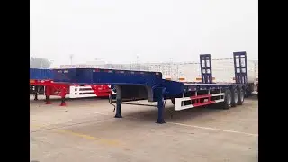Sinotruk 3 axle 60 tons lowbed trailer for export