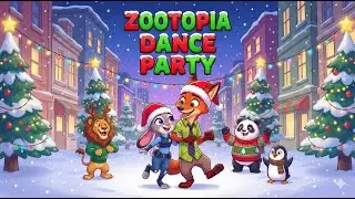 Zootopia Christmas Jingle Dance Party &ndash; Kids Cartoon Holiday Song 2025 🎄🦊🐰✨