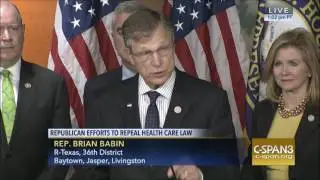 Rep. Babin Discusses RSC Plan to Repeal and Replace Obamacare