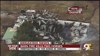 Two show horses killed in Hebron barn fire