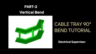 Cable Tray 90 Degree Vertical Bend | 750 mm FRP Ladder Tray | Electrical Supervisor