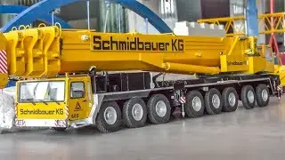 INCREDIBLE RC Cranes and heavy load Trucks work hard!