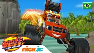 O Blaze precisa salvar o Listrado! | Blaze e os Monster Machines