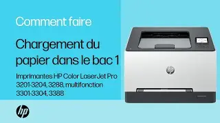Chargement papier bac 1 | HP Color LaserJet Pro 3201-3204, 3288, MFP 3301-3304, 3388 | HP Support