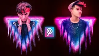 Neon Triangle Pop Out #Trending PicsArt PicsArt Editing Tutorial | RTWORLD