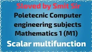 Polytechnic Computer engineering 1st year 1semistor mathematics M1 Question solution