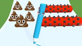 Crayon Rush 3D Gameplay Walkthrough | 3D Games Mobile Game Android/iOS Game |