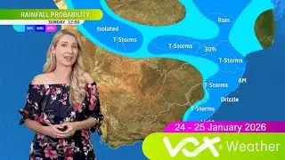 24-25 января 2026 г. | Прогноз погоды на выходные от Vox Weather