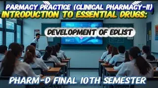 DEVELOPMENT OF ESSENTIAL DRUG LIST EDL LECT #08 PHARM-D 10TH  PHARMACY PRACTICE CLINICAL PHARMAC-II 