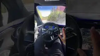 AUTONOMOUS Drive NEW EQS SUV! 😱 #Shorts