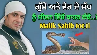 ਗੁੱਸੇ ਅਤੇ ਵੈਰ ਦੇ ਸੱਪ ਨੂੰ ਜੀਵਨ ਵਿੱਚੋਂ ਬਾਹਰ ਕੱਢੋ..? Satsang Malik Sahib Jot Ji 