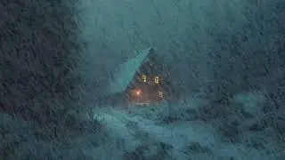 Relaxing Wind Sounds for Sleep | Deep Winter Blizzard & Snowfall Ambience