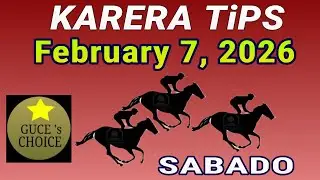 KARERA TIPS & ANALYSIS by @guceschoice FEBRUARY 7, 2026 racing at METRO TURF starts 3 PM