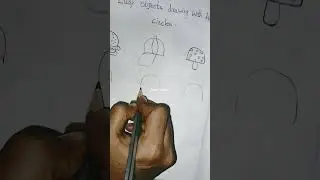 easy objects drawing with half circle please like share subscribe 👍😊