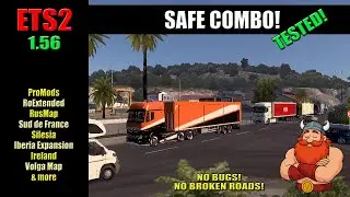 🚛 БЕЗОПАСНЫЙ КОМПЛЕКТ для ETS2 1.56! 🔥 Включает Россию, Тунис и Гренландию 🛠️ Ссылки и руководств...