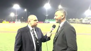 Kash Shaikh And Matt Tallarini On Opening Night Of Baseball United In Dubai