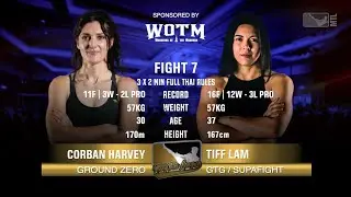 Corban Harvey Vs Tiff Lam - Muay Thai League 7
