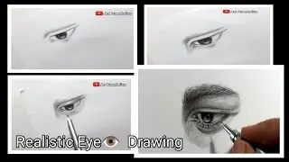 Easy Realistic eyes Drawing for Beginners-step by step/How to draw a real eye/Tutorial for Beginners