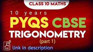 Trigonometry Class 10 PYQs(part 1) | Cbse Class 10 Trigonometry @MathsSide