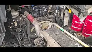 Motor Man  Expulsa  agua . por Sobrepresion  en el sistema  de Refrigeraci&oacute;n 