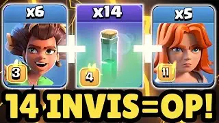 This 14 INVIS RC CHARGE is DESTROYING Clash of Clans