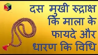 दस मुखी रुद्राक्ष कि माला के फायदे और धारण कि विधि & सावधानियाँll 10 Mukhi Rudraksha Rosery Benefits