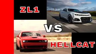 650HP Camaro ZL1 1LE vs 707HP Dodge Challenger Hellcat Engine & Exhaust Sound