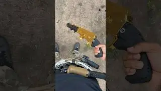 Gold Shotgun at my Gun Range 🔫