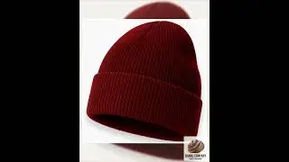 Beanie Cap Satin-Lined Wool, Ribbed Knit Winter Hat, Unisex Slouchy Cuffed, Hypoallergenic Soft H...