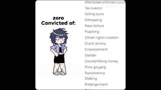 Zoro is convicted of...// #gacha #gc #music #gl2 #art #fypシ゚viral