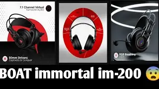 BOAT immortal im-200|wire gaming headphones#gamers#india#tech#RGB#@telugu lifetimes😨😎
