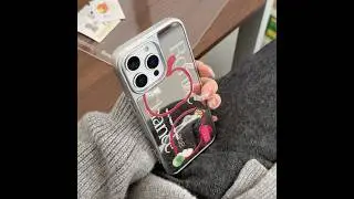 Shiny Mirror iPhone Case with Cute Apple Design &ndash; Stylish & Protective!
