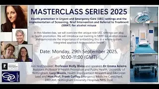 Health Promotion in Urgent and Emergency Care Settings - IHPE Masterclass Series