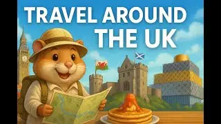 Travel Around the UK! London, Cardiff, Edinburgh & Birmingham Explained for Kids | Hamster NBC🏰