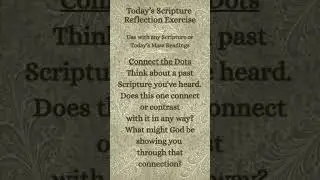 SCRIPTURE REFLECTION EXERCISE Use w/ daily reading or Scripture of your choice #devotions #bible