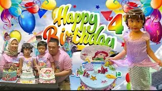 RAINA ULANG TAHUN KE- 4 🥰 TEMA MERMAID BERSAMA TEMAN PUSHBIKE | VILLA MARTHA TILAAR
